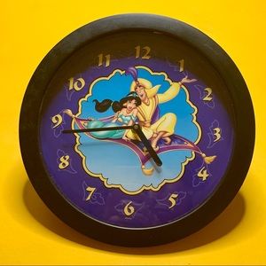 Disney 90s Aladdin & Princess Jasmine Wall Clock